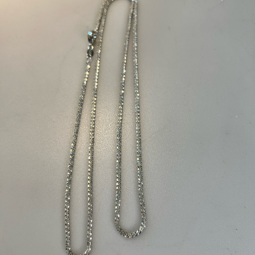 Shiny 60cm alluvial gold necklace